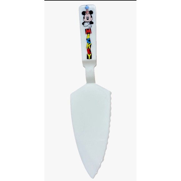 Disney Other - Disney Vintage Mickey Mouse Pie‎ Server Spatula Plastic Melamine White Birthday